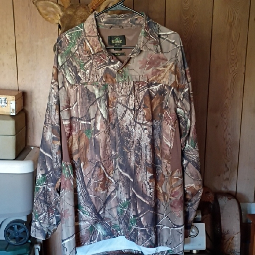 Realtree Woodland Camo Pullover - Brown Green Tan
